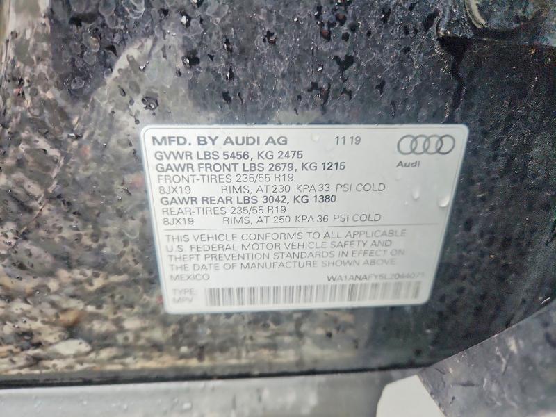 Продажа на аукционе авто 2020 Audi Q5, vin: WA1ANAFY5L2044071, номер лота: 62837576