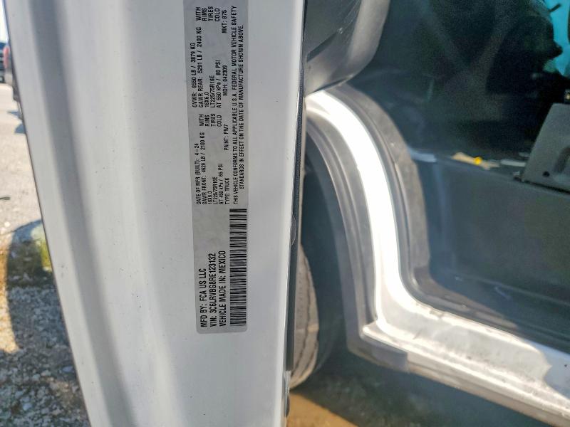 62197136 :رقم المزاد ، 3C6LRVBG8RE123132 vin ، 2024 Ram Promaster 1500 مزاد بيع