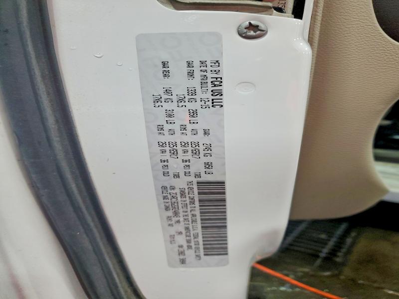 60624486 :رقم المزاد ، 2C4RC1BG2GR240049 vin ، 2016 Chrysler Town & Country مزاد بيع