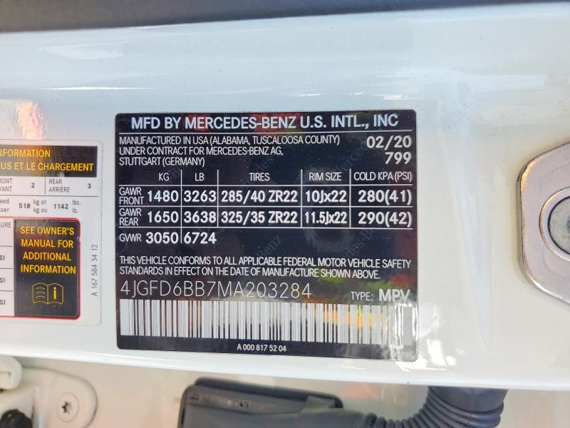 Продажа на аукционе авто 2021 Mercedes-benz Gle Coupe, vin: 4JGFD6BB7MA203284, номер лота: 62593286