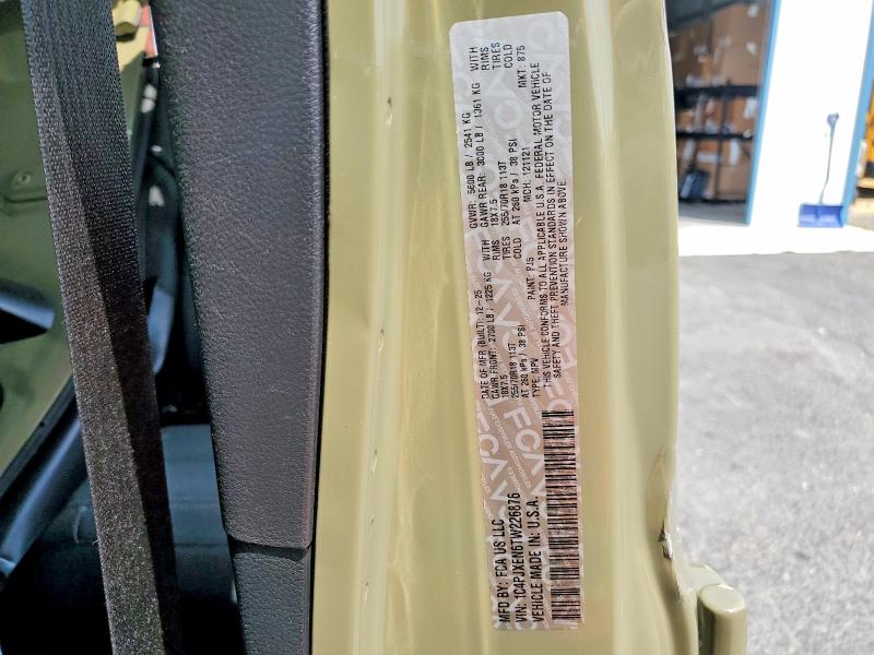 Aukcja sprzedaży 2026 Jeep Wrangler, vin: 1C4PJXEN6TW226876, numer aukcji: 62136216