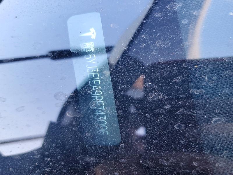 59908556 :رقم المزاد ، 5YJ3E1EA9RF743096 vin ، 2024 Tesla Model 3 مزاد بيع