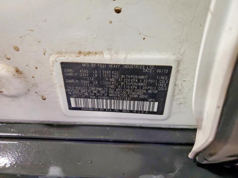 85986235 :رقم المزاد ، 4S4BRCCC5E3211637 vin ، 2014 Subaru Outback مزاد بيع