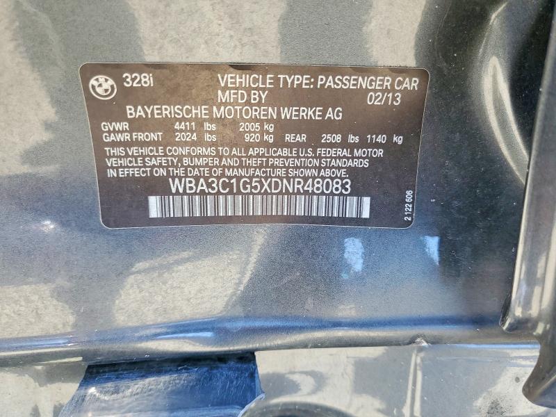 Aukcja sprzedaży 2013 Bmw 328, vin: WBA3C1G5XDNR48083, numer aukcji: 63351066