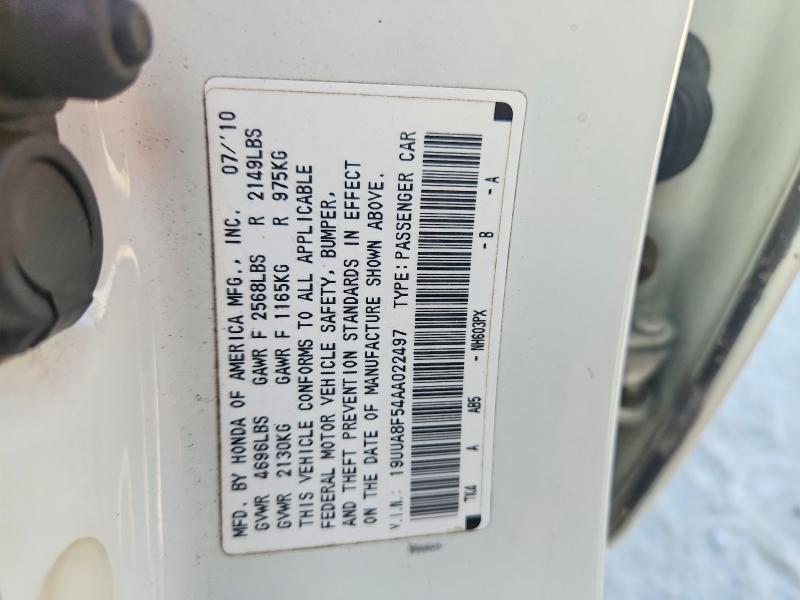 Aukcja sprzedaży 2010 Acura Tl, vin: 19UUA8F54AA022497, numer aukcji: 61545286