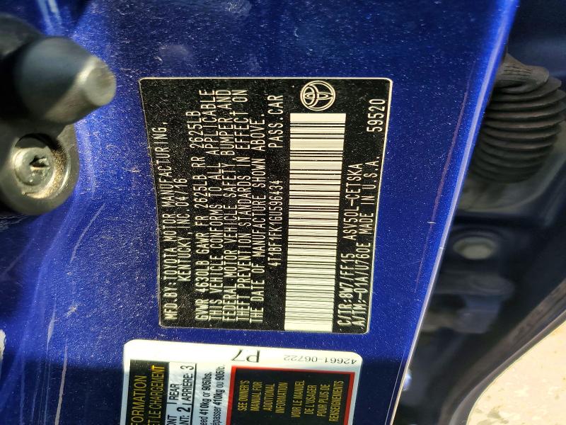 Aukcja sprzedaży 2016 Toyota Camry, vin: 4T1BF1FK1GU596434, numer aukcji: 85983245