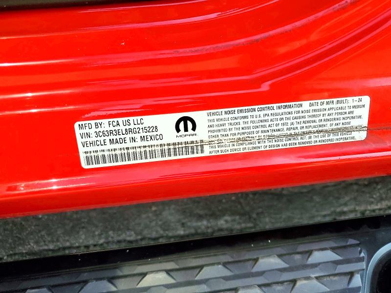 2024 Ram 3500 მანქანა იყიდება აუქციონზე, vin: 3C63R3EL8RG215228, აუქციონის ნომერი: 61291036