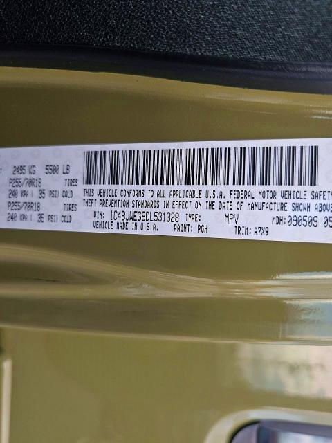 61625296 :رقم المزاد ، 1C4BJWEG9DL531328 vin ، 2013 Jeep Wrangler Unlimited مزاد بيع