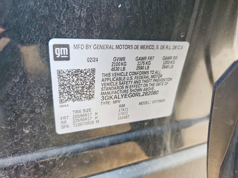 2024 Gmc Terrain მანქანა იყიდება აუქციონზე, vin: 3GKALYEG0RL282080, აუქციონის ნომერი: 61944176