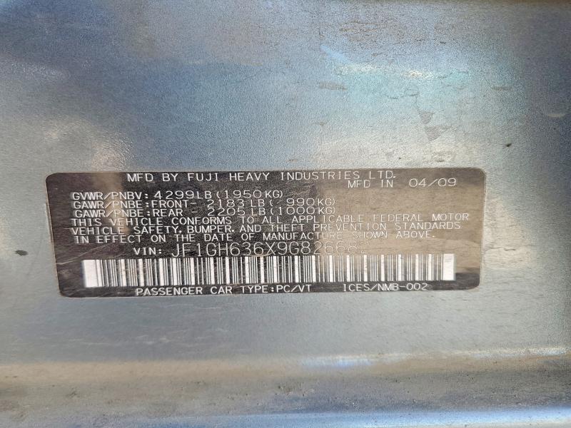 Продаж на аукціоні авто 2009 Subaru Impreza, vin: JF1GH636X9G826682, номер лоту: 61174136