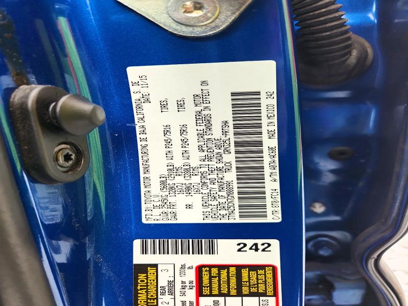 62257496 :رقم المزاد ، 3TMAZ5CN7GM008991 vin ، 2016 Toyota Tacoma مزاد بيع