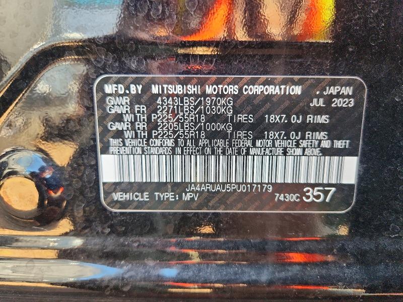 Aukcja sprzedaży 2023 Mitsubishi Outlander Sport, vin: JA4ARUAU5PU017179, numer aukcji: 58798096