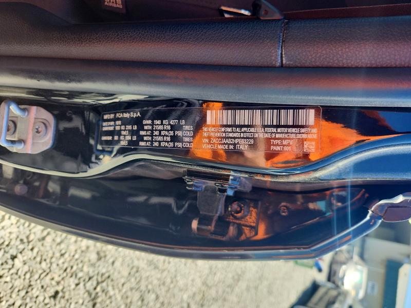 60386166 :رقم المزاد ، ZACCJAAB2HPE63229 vin ، 2017 Jeep Renegade مزاد بيع