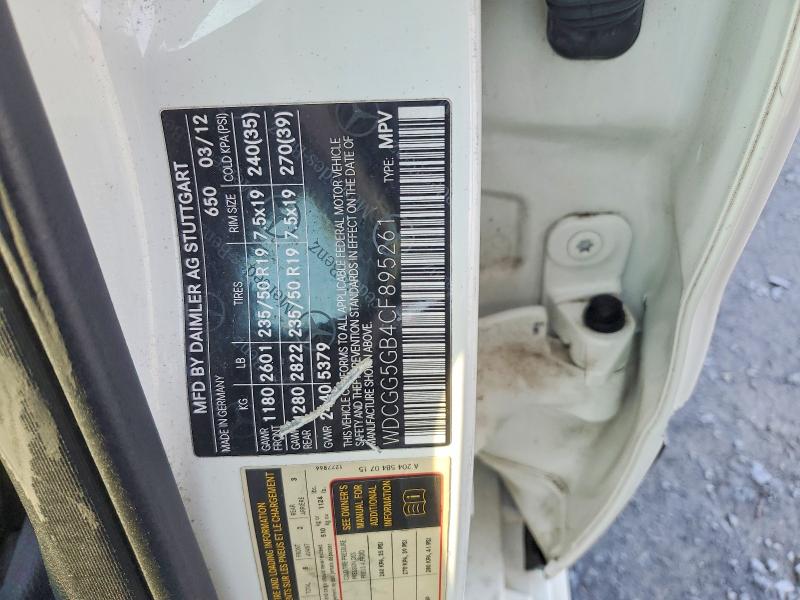 Продажа на аукционе авто 2012 Mercedes-benz Glk, vin: WDCGG5GB4CF895261, номер лота: 62991946