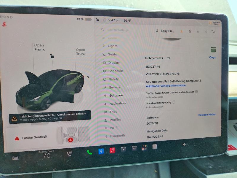Aukcja sprzedaży 2023 Tesla Model 3, vin: 5YJ3E1EA5PF576975, numer aukcji: 57771216