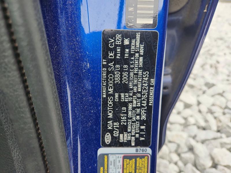 Aukcja sprzedaży 2018 Kia Forte, vin: 3KPFL4A76JE247455, numer aukcji: 63255266