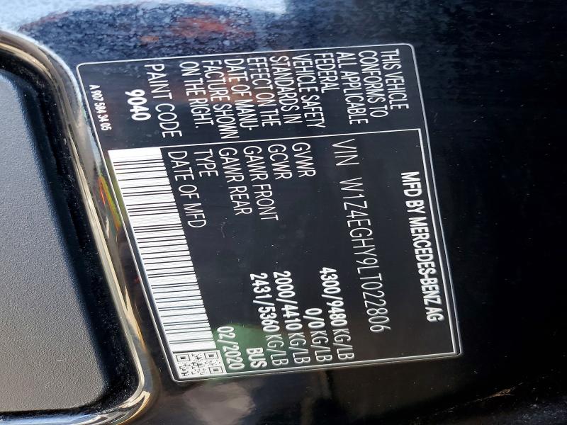 Продажа на аукционе авто 2020 Mercedes-benz Sprinter, vin: W1Z4EGHY9LT022806, номер лота: 61464346