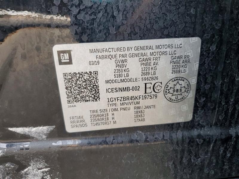 Aukcja sprzedaży 2019 Cadillac Xt4, vin: 1GYFZBR45KF197579, numer aukcji: 62678966