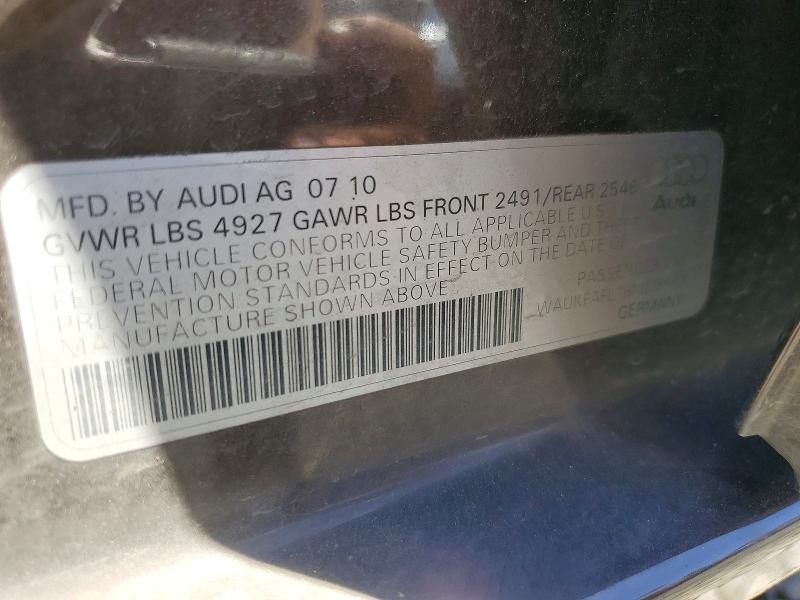2011 Audi A4 მანქანა იყიდება აუქციონზე, vin: WAUKFAFL1BN008660, აუქციონის ნომერი: 60416656