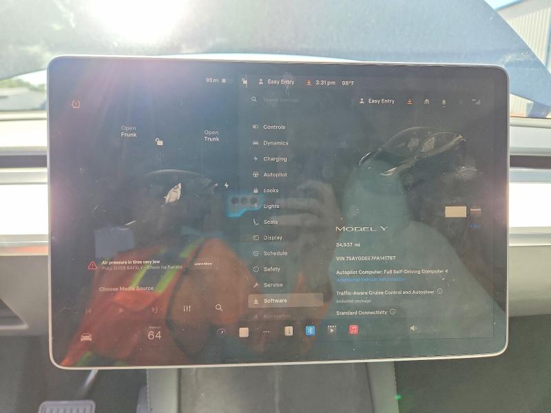 Продажа на аукционе авто 2023 Tesla Model Y, vin: 7SAYGDEE7PA141797, номер лота: 60411146