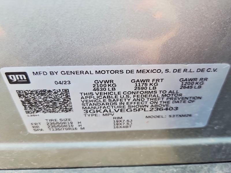 62633526 :رقم المزاد ، 3GKALVEG5PL236403 vin ، 2023 Gmc Terrain مزاد بيع