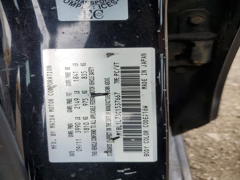 61944476 :رقم المزاد ، JM1BL1L73C1537667 vin ، 2012 Mazda 3 مزاد بيع