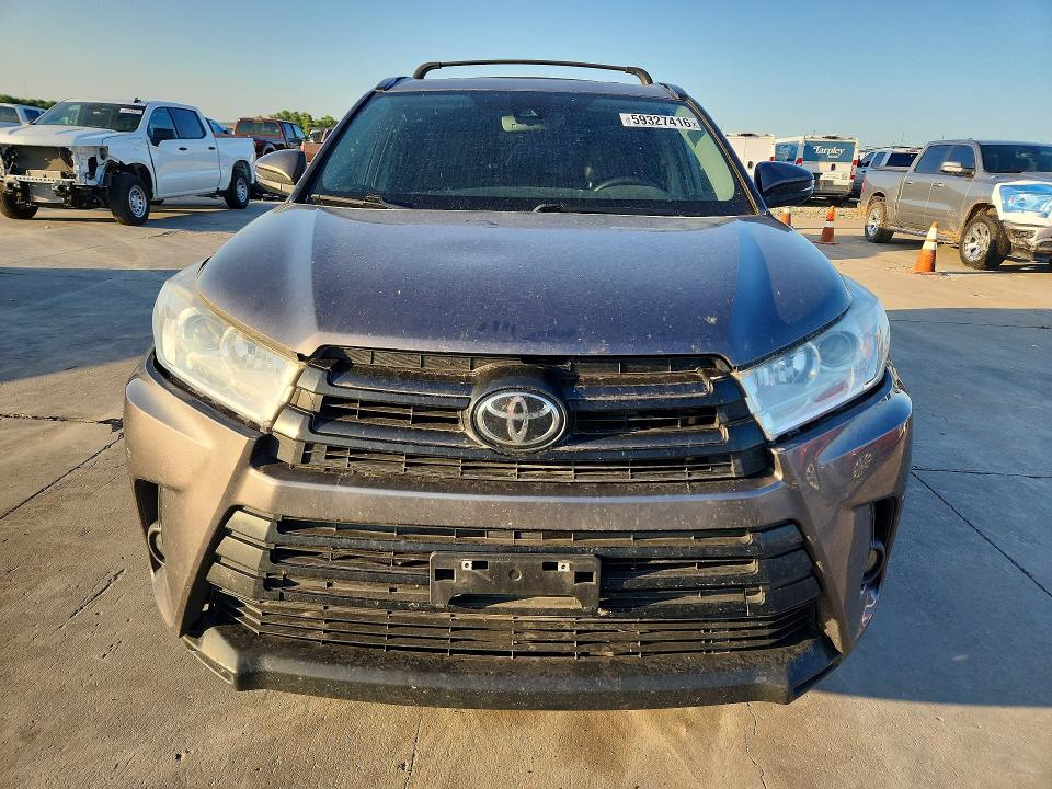59327416 :رقم المزاد ، 5TDKZRFH0KS570063 vin ، 2019 Toyota Highlander مزاد بيع