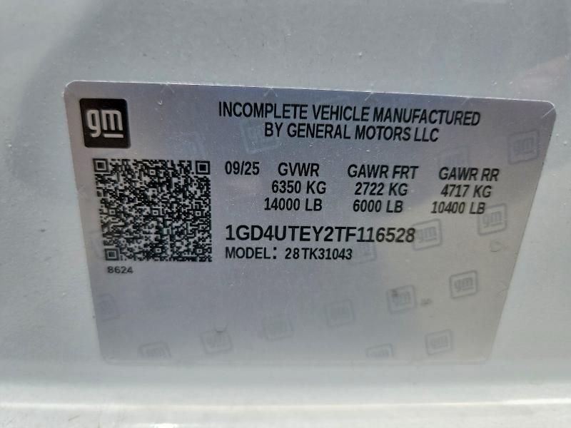 59873706 :رقم المزاد ، 1GD4UTEY2TF116528 vin ، 2026 Gmc Sierra مزاد بيع