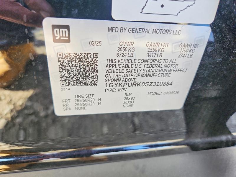 Aukcja sprzedaży 2025 Cadillac Lyriq, vin: 1GYKPURK0SZ310884, numer aukcji: 61290506