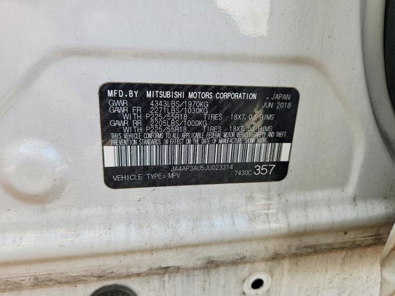 Продажа на аукционе авто 2018 Mitsubishi Outlander Sport, vin: JA4AP3AU5JU023314, номер лота: 59615016