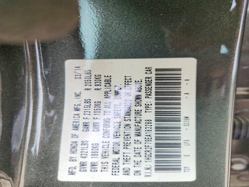 60149556 :رقم المزاد ، 1HGCR2F79EA183288 vin ، 2014 Honda Accord مزاد بيع