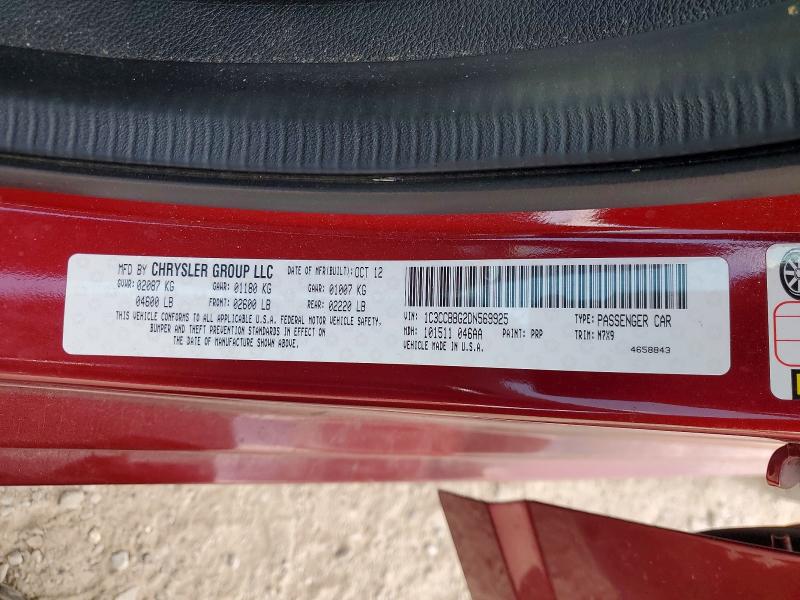 Aukcja sprzedaży 2013 Chrysler 200, vin: 1C3CCBBG2DN569925, numer aukcji: 59798106