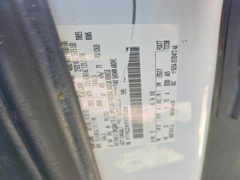 Продажа на аукционе авто 2015 Ford Transit, vin: 1FTYR2ZM1FKB15259, номер лота: 62085866