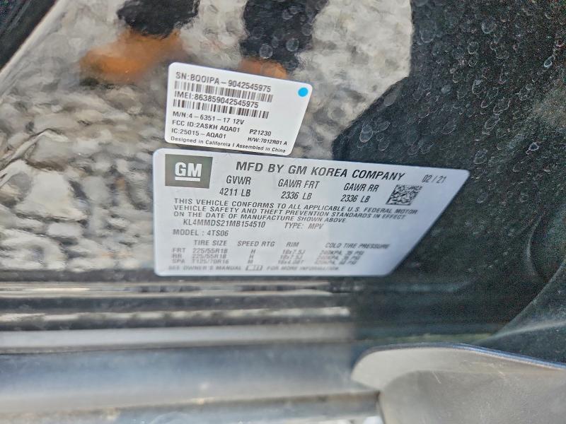Aukcja sprzedaży 2021 Buick Encore Gx, vin: KL4MMDS21MB154510, numer aukcji: 61301296