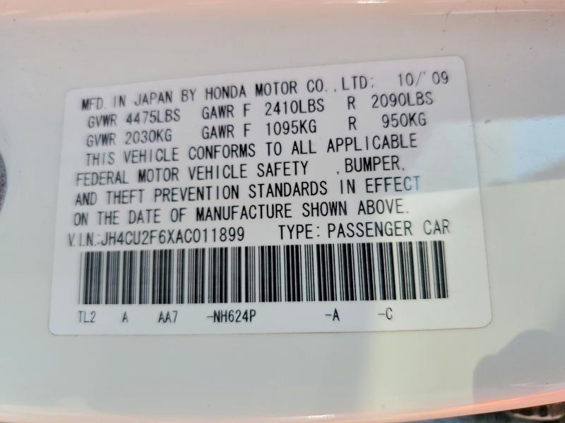 Продажа на аукционе авто 2010 Acura Tsx, vin: JH4CU2F6XAC011899, номер лота: 62993966