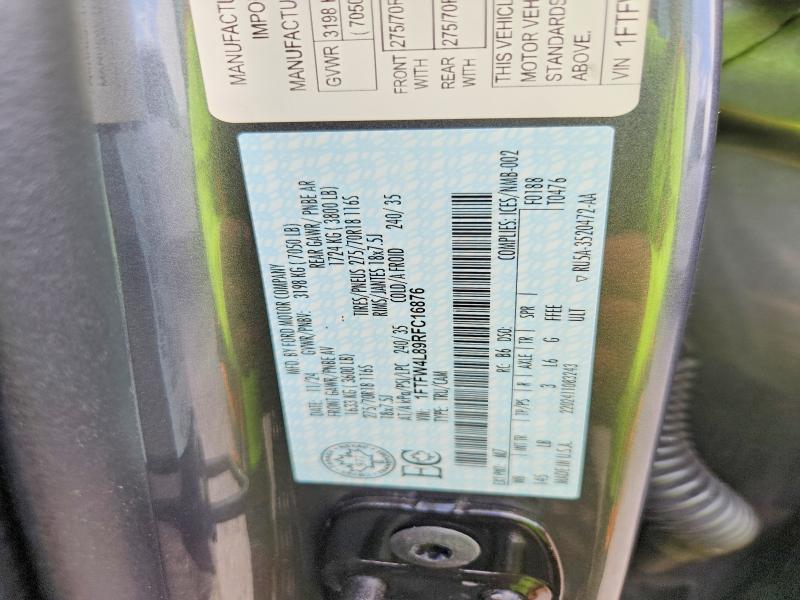 Продаж на аукціоні авто 2024 Ford F150, vin: 1FTFW4L89RFC16876, номер лоту: 79135785