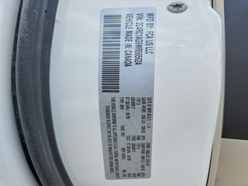 Продаж на аукціоні авто 2021 Chrysler Voyager, vin: 2C4RC1AG6MR565624, номер лоту: 62695586