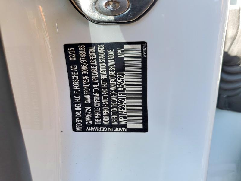 Aukcja sprzedaży 2015 Porsche Cayenne, vin: WP1AE2A21FLA52521, numer aukcji: 61881816