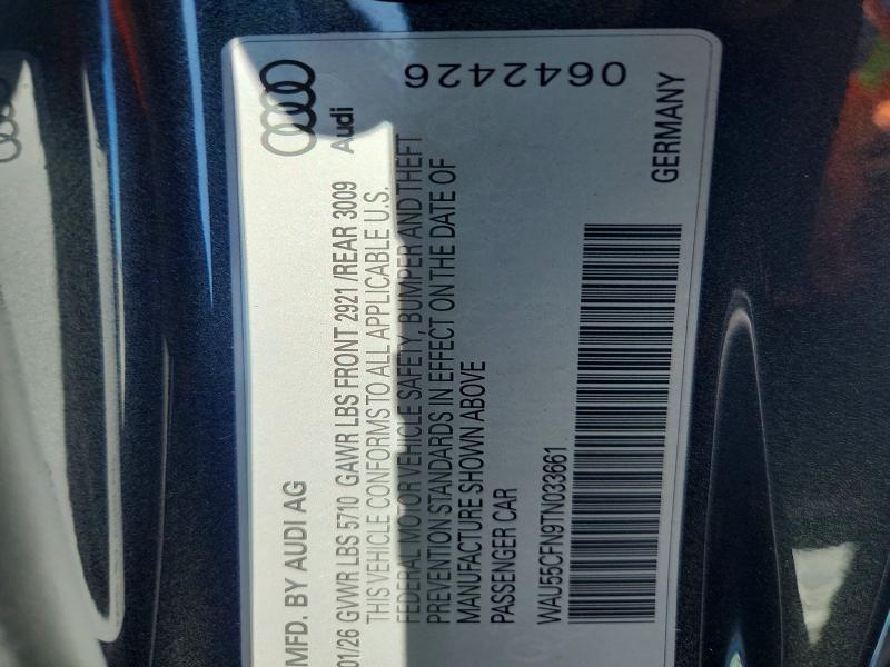 Продаж на аукціоні авто 2026 Audi A6, vin: WAU55CFN9TN033661, номер лоту: 62450316