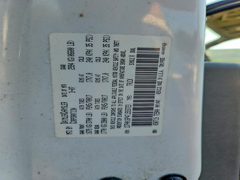 Aukcja sprzedaży 2007 Dodge Ram 1500, vin: 1D7HA16P47J593723, numer aukcji: 62951036