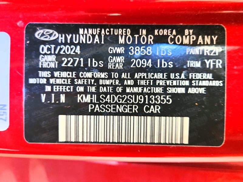 60882206 :رقم المزاد ، KMHLS4DG2SU913355 vin ، 2025 Hyundai Elantra مزاد بيع