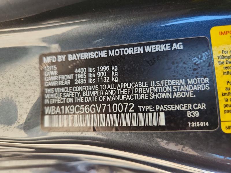 Продаж на аукціоні авто 2016 Bmw 228, vin: WBA1K9C56GV710072, номер лоту: 61913486