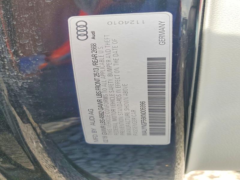 Aukcja sprzedaży 2019 Audi A5, vin: WAUYNGF56KN005996, numer aukcji: 61173306