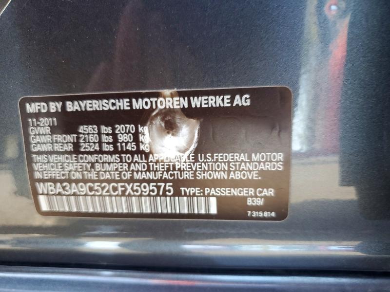 Продажа на аукционе авто 2012 Bmw 335, vin: WBA3A9C52CFX59575, номер лота: 61243426