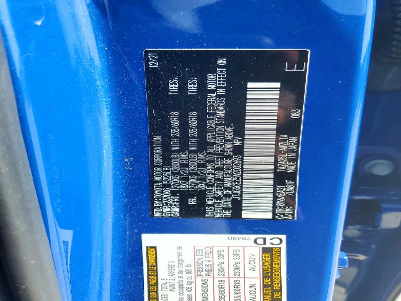 Aukcja sprzedaży 2022 Lexus Nx, vin: JTJGGCEZ5N2002693, numer aukcji: 62748736