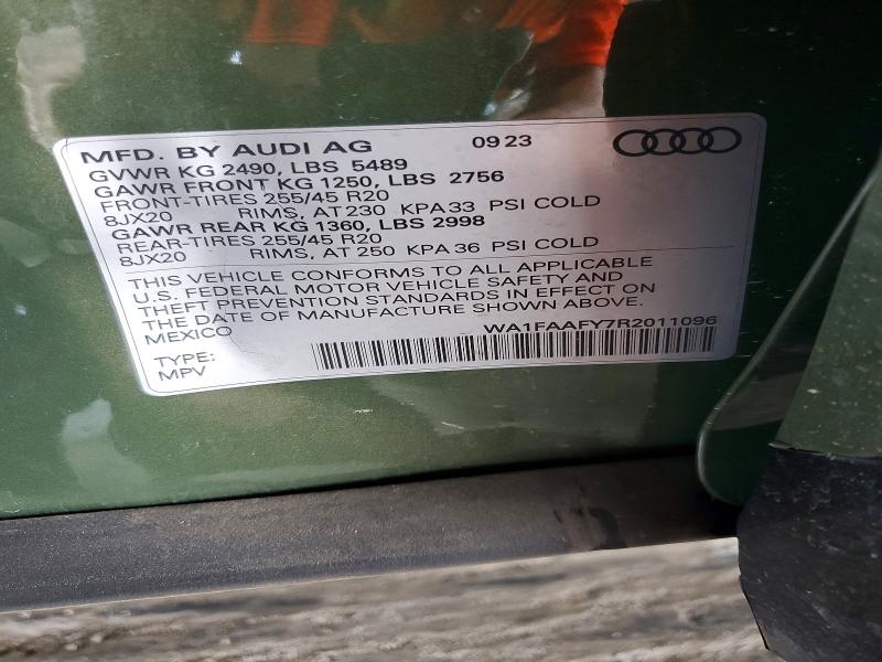 Продаж на аукціоні авто 2024 Audi Q5, vin: WA1FAAFY7R2011096, номер лоту: 60148826