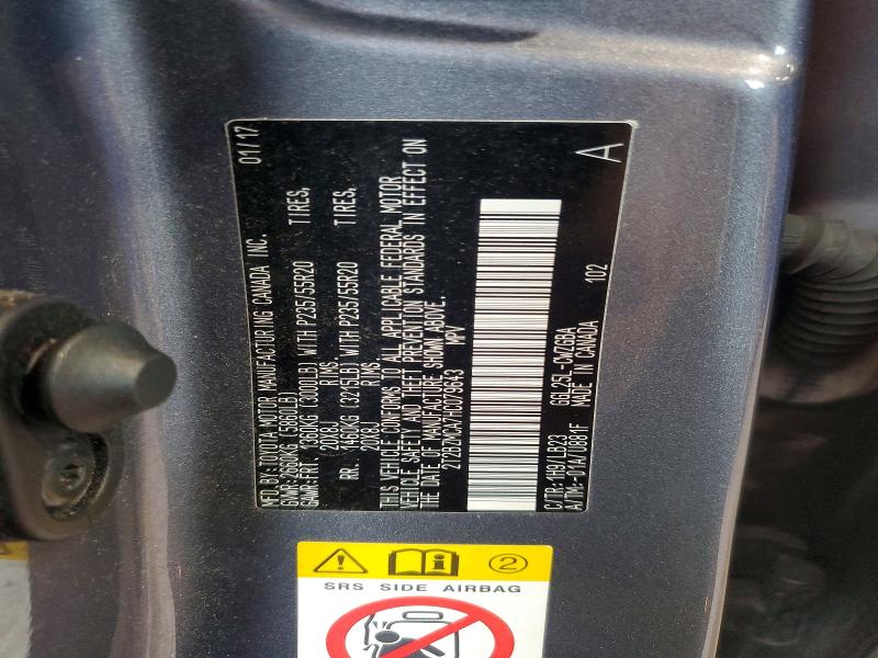 Продажа на аукционе авто 2017 Lexus Rx 350, vin: 2T2BZMCA7HC079643, номер лота: 59656446