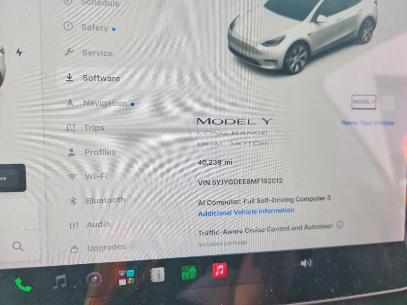 2021 Tesla Model Y მანქანა იყიდება აუქციონზე, vin: 5YJYGDEE8MF192012, აუქციონის ნომერი: 60254526