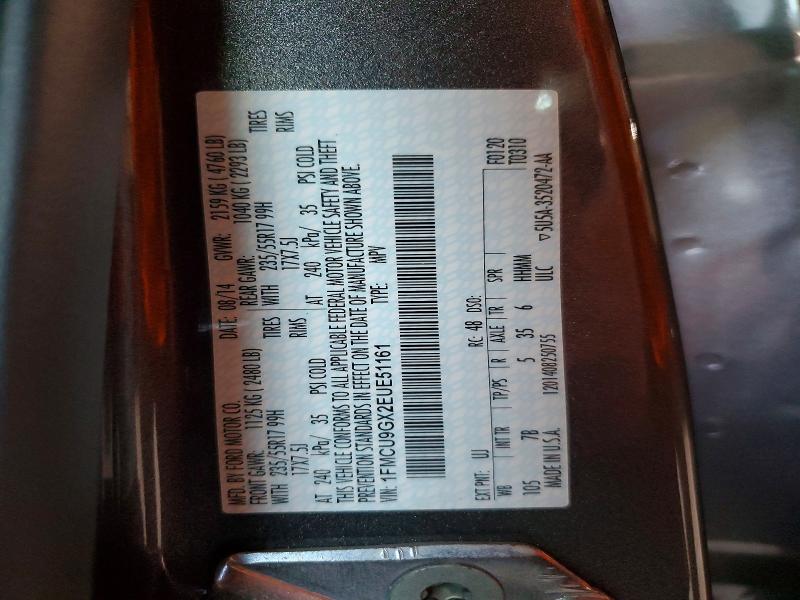 59336866 :رقم المزاد ، 1FMCU9GX2EUE51161 vin ، 2014 Ford Escape مزاد بيع