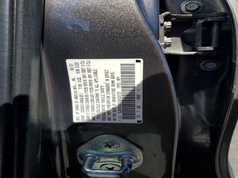 2007 Acura Rdx მანქანა იყიდება აუქციონზე, vin: 5J8TB18577A024735, აუქციონის ნომერი: 60719826